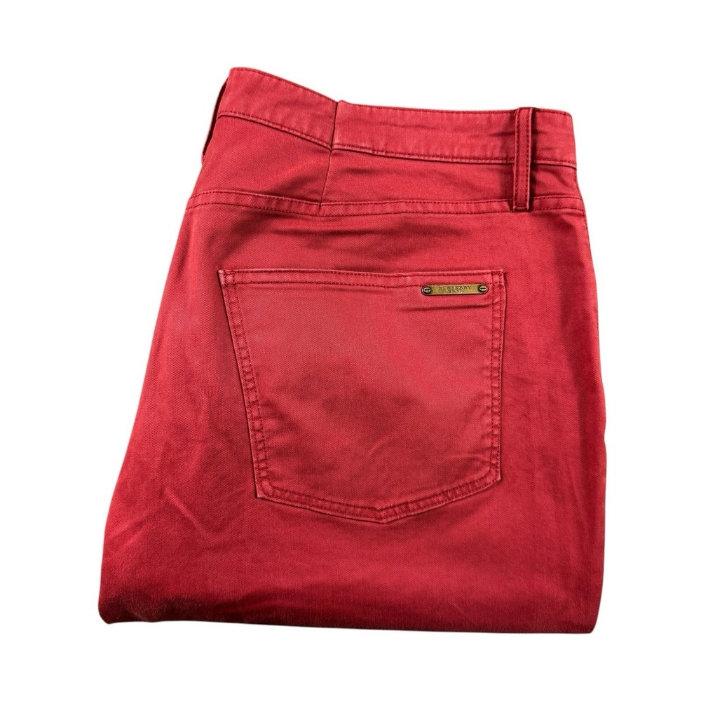 Burberry Brit Red 5 Pocket Current Mens Cotton Chino Pant Size 34x34